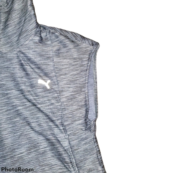 Puma Yogini Cover Up Short Sleeve Shirt w/ Drawstring Collar 460 - Picture 6 of 8